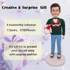 BLING-SURPRISE Custom Christmas Surprise Gifts Bobblehead Figurines Bobbleheads Customized for Women Women Men Mom Dad Coworkers Coyfriend Kids Custom Xmas Gifts (White Gift Man) view 3