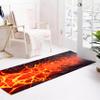 3D Illusion Flame Hallway Rug, Red Flame Lava Rug, Black Abstract Obsidian Blazing Mist Lava Crackle Printed Non-Slip Rug, Lava Floor Rug, Kids Room Playroom Living Room Home Decor Rugs 4x8ft view 4