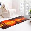 Sjwaizj Hot Volcanic Cave Red Pattern Soft Rug, Non-Slip Entrance Runner, Lava Themed Party Decor, Kids Room Rug 3.3x12ft view 4