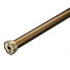 Closet Rod 13 15 17 19 15 29 33 37 41 45 49 53 57 61 69 71 75 81 91 Inch Long, Round Wardrobe Pole for Hanging Heavy Duty Clothes, Load 220lbs, Sockets Included(Color:Champagnes,Size:23in/58.4cm L) view 1