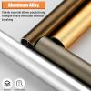 Closet Rod 13 15 17 19 15 29 33 37 41 45 49 53 57 61 69 71 75 81 91 Inch Long, Round Wardrobe Pole for Hanging Heavy Duty Clothes, Load 220lbs, Sockets Included(Color:Champagnes,Size:51in/129.5cm L) view 3