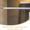 MAGICLULU 4pcs Shower Curtain Rod Holder Round Flanges Stainless Steel view 3