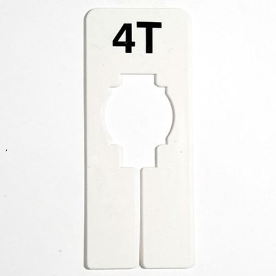 HomeLoft Basics Rectangular Size Divider 4T White with Black Print - Count of 10
