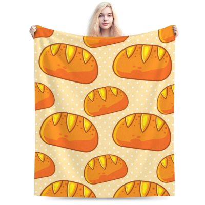 Rye Bread Food Seamless Pattern Throw Blanket for Men Women Couch Bed Sofa Throw Blanket 40"x30" Blankets