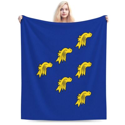 Flag of Sussex Throw Blanket for Men Women Couch Bed Sofa Throw Blanket 60"x50" Blankets