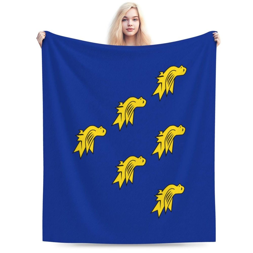 Flag of Sussex Throw Blanket for Men Women Couch Bed Sofa Throw Blanket 60"x50" Blankets