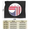 Yin Yang Flag Combination of America and District of Columbia Throw Blanket for Men Women Couch Bed Sofa Throw Blanket 60"x50" Blankets view 3
