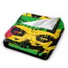 Creative Sao Tome and Principe Patriot Skull National Flag Throw Blanket for Men Women Couch Bed Sofa Throw Blanket 60"x50" Blankets view 2