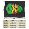 Creative Sao Tome and Principe Patriot Skull National Flag Throw Blanket for Men Women Couch Bed Sofa Throw Blanket 60"x50" Blankets view 3