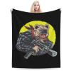 Hyenas with Guns Throw Blanket for Men Women Couch Bed Sofa Throw Blanket 60"x50" Blankets view 1