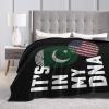 Pakistan It's in My DNA Throw Blanket for Men Women Couch Bed Sofa Throw Blanket 60"x50" Blankets view 4