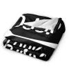 BASTU Life Is A Soup and I Am Fork Throw Blanket for Men Women Couch Bed Sofa Throw Blanket 60""x50"" Blankets, Black view 2