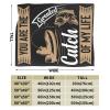 You are The Greatest Catch of My Life Throw Blanket for Men Women Couch Bed Sofa Throw Blanket 50"x40" Blankets view 3