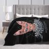Egyptian Cat in Iron Armor Throw Blanket for Men Women Couch Bed Sofa Throw Blanket 50"x40" Blankets view 4