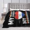 My Heart My Country My Paraguay Throw Blanket for Men Women Couch Bed Sofa Throw Blanket 60"x50" Blankets view 4