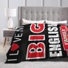 I Love My Big English Family Throw Blanket for Men Women Couch Bed Sofa Throw Blanket 50"x40" Blankets view 4