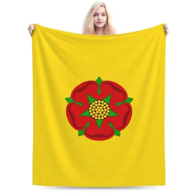 Lancashire County Flag Throw Blanket for Men Women Couch Bed Sofa Throw Blanket 60"x50" Blankets