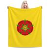 Lancashire County Flag Throw Blanket for Men Women Couch Bed Sofa Throw Blanket 60"x50" Blankets view 1