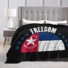 The North Carolina Flag and Freedom Throw Blanket for Men Women Couch Bed Sofa Throw Blanket 60"x50" Blankets view 4
