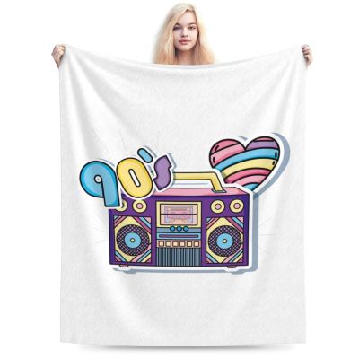 90s Cartoon Radio Throw Blanket for Men Women Couch Bed Sofa Throw Blanket 60"x50" Blankets