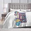 90s Cartoon Radio Throw Blanket for Men Women Couch Bed Sofa Throw Blanket 60"x50" Blankets view 4