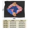 Hand Tear Flag of New Zealand Throw Blanket for Men Women Couch Bed Sofa Throw Blanket 60"x50" Blankets view 3