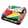 Hand Tear Flag of Guyana Throw Blanket for Men Women Couch Bed Sofa Throw Blanket 40"x30" Blankets view 2