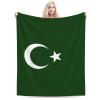 Bosnian Muslim Flag Throw Blanket for Men Women Couch Bed Sofa Throw Blanket 50"x40" Blankets view 1