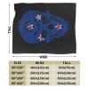 Creative New Zealand Patriot Skull National Flag Throw Blanket for Men Women Couch Bed Sofa Throw Blanket 60"x50" Blankets view 3