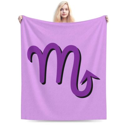 Zodiac Sign Scorpio Symbol Throw Blanket for Men Women Couch Bed Sofa Throw Blanket 60"x50" Blankets