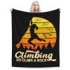 Climbing Go Climr A Rock Throw Blanket for Men Women Couch Bed Sofa Throw Blanket 60"x50" Blankets view 1