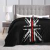 Thin Red Line UK Flag Throw Blanket for Men Women Couch Bed Sofa Throw Blanket 50"x40" Blankets view 4