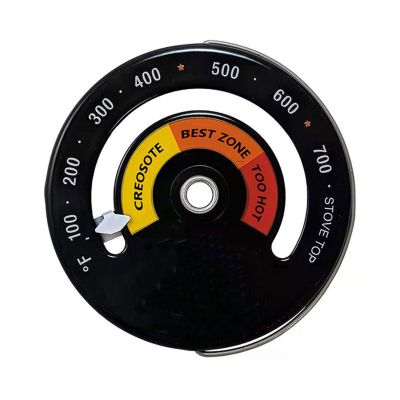 YIFULIN Wood Stove Thermometer Magnetic Stove Top Meter Fireplaces Flue Burners Heat Temperature Gauge for Oven Stove Magnetic Stove Thermometer