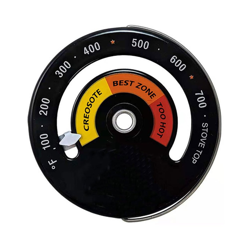 YIFULIN Wood Stove Thermometer Magnetic Stove Top Meter Fireplaces Flue Burners Heat Temperature Gauge for Oven Stove Magnetic Stove Thermometer