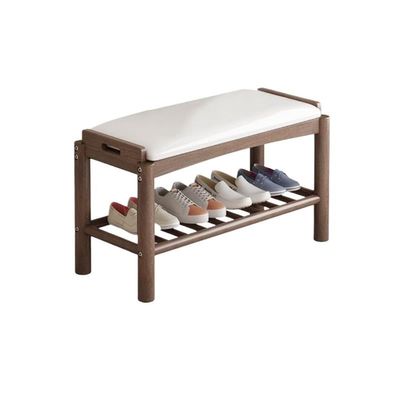 SABALON Foot Stools Ottoman Shoe Bench Solid Wood Shoe Changing Bench for Entrance, Shoe Cabinet for Door, Shoe Rack for Entrance, Shoe Changing Bench Shoe Changing Stool(Color:B)