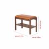 SABALON Foot Stools Ottoman Shoe Bench Home Entrance Shoe Changing Bench Household Entrance Shoe Cabinet Bench Solid Wood Can Sit and Wear Shoes Bench Shoe Changing Stool(Color:A) view 3