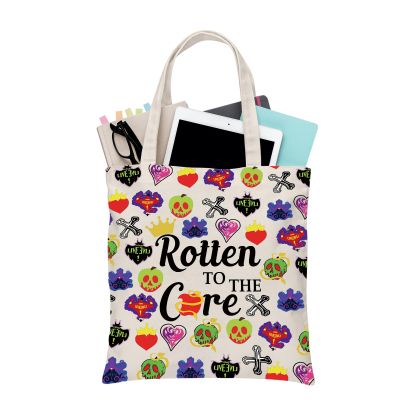 BDPWSS Villain Tote Bag Villain Witchy Fan Gift Rotten To The Core Travel Pouch Villain Queen Fan Gift Poison Bottles Handbag (Rotten to Core TG)