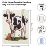 NHYDSPQ Economical Cotton Tote Bag,Dairy Cow Print Tote Bag,canvas Tote Bags,multi-purpose Reusable Canvas Bags view 2