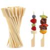 vivinin 396 PCS Bamboo Skewers, 3.5 Inches Wooden Skewers, Skewers for Appetizers Wide Flat Paddle, Skewer Sticks for Cocktail Fruit BBQ Sandwich Drink Party Supplies, 21ZQ0002 view 1