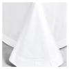 GLAMDIA Egyptian Cotton Bedding Set White bedlinen 106''x90''US Size Duvet Cover Fitted Sheet with Elastic Pillowcase 4pcs,Bed view 3