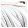 GLAMDIA Egyptian Cotton Bedding Set White bedlinen 106''x90''US Size Duvet Cover Fitted Sheet with Elastic Pillowcase 4pcs,Bed view 4