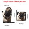 Oven Mitts and Pot Holders 4 pcs Heat Resistant Oven Glove Cool Pug Dog Oven Mitt Non-Slip Oven Gloves for Cooking Kitchen Hot Pads for Grilling Microwave Baking BBQ view 2
