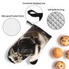 Oven Mitts and Pot Holders 4 pcs Heat Resistant Oven Glove Cool Pug Dog Oven Mitt Non-Slip Oven Gloves for Cooking Kitchen Hot Pads for Grilling Microwave Baking BBQ view 3