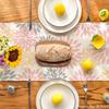Artoid Mode Pink Stripes Home Sweet Home Boho Dish Towels 18 x26 Inch 4 pcs and Table Runner 13x72 Inch view 3