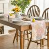 Artoid Mode Pink Stripes Home Sweet Home Boho Dish Towels 18 x26 Inch 4 pcs and Table Runner 13x72 Inch view 4