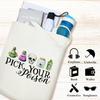 Canvas Tote Bag for Women - Pick Your Poison Halloween Party Favors, Gifts for Friend Daughter, Shoulder Beach Handbag, Book Tote, Reusable Grocery Shopping Bag -04 view 4