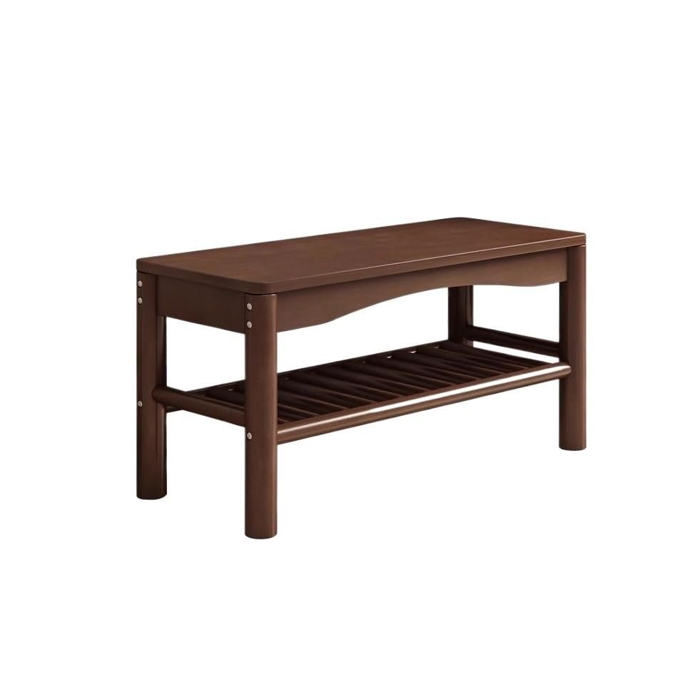 SABALON Foot Stools Ottoman Shoe Bench Solid Wood Shoe Changing Bench Household Door Shoe Rack Can Sit On The Shoe Bench to Enter The Door Shoe Cabinet Shoe Changing Stool(Color:A)