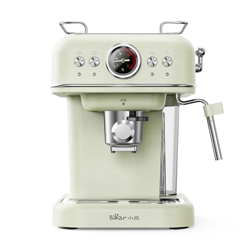 HomeLoft Basics unique automatic espresso & cappuccino machine with milk frother, Beige
