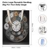 NHYDSPQ Economical Cotton Tote Bag,Clock Art Print Tote Bag,canvas Tote Bags,multi-purpose Reusable Canvas Bags view 2