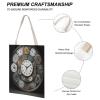 NHYDSPQ Economical Cotton Tote Bag,Clock Art Print Tote Bag,canvas Tote Bags,multi-purpose Reusable Canvas Bags view 4